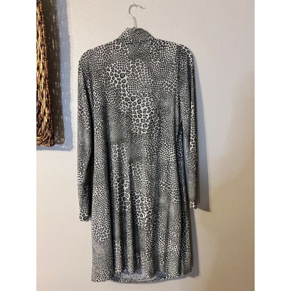 Norma Kamali Dress Extra Extra Large XXL 12 Career Stretch Washable Black Gray - Picture 11 of 11